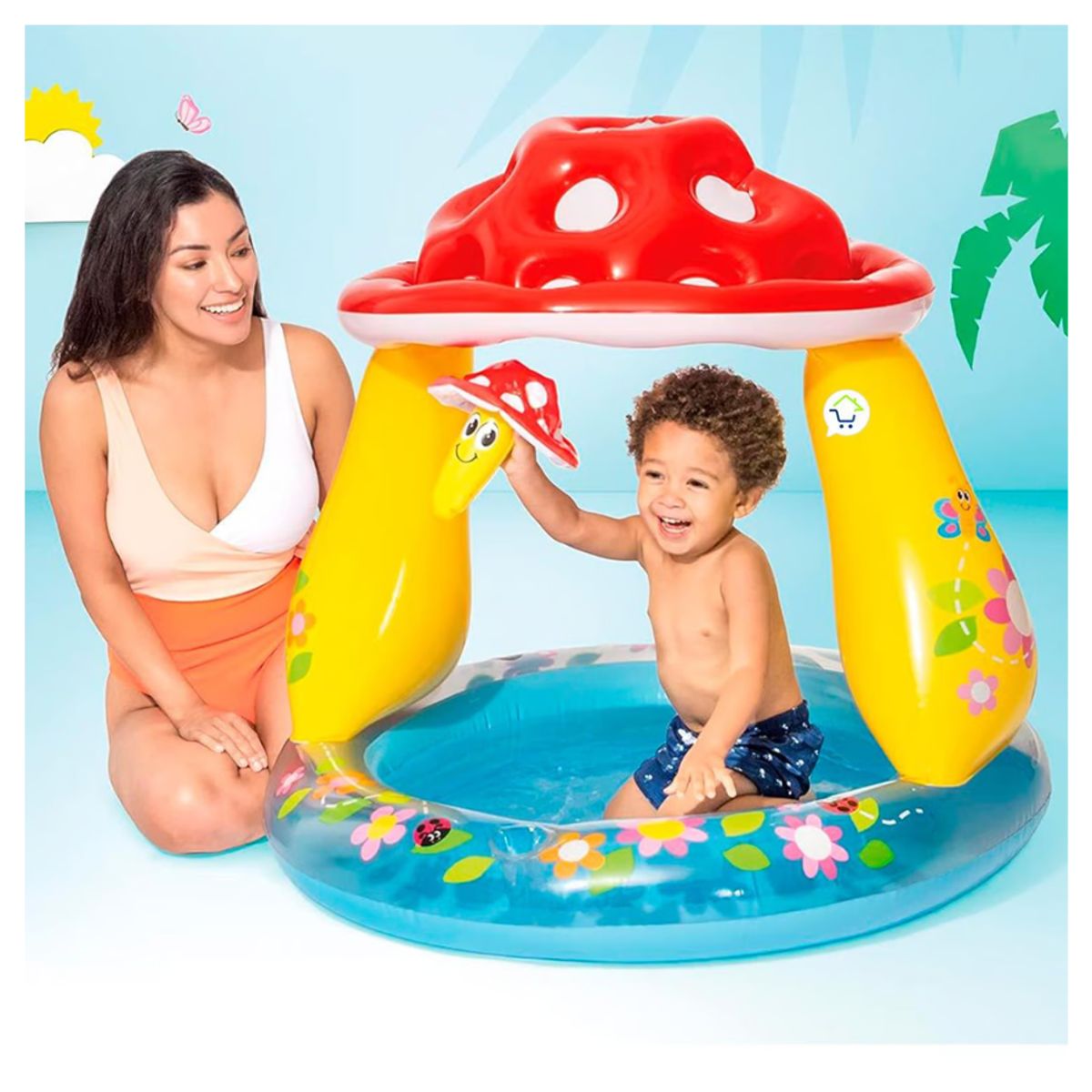 INTEX - Piscina Inflable Hongo Intex Para Bebés