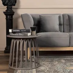 ASIMETRIKA - Mesa lateral COLUMBA - Taupe