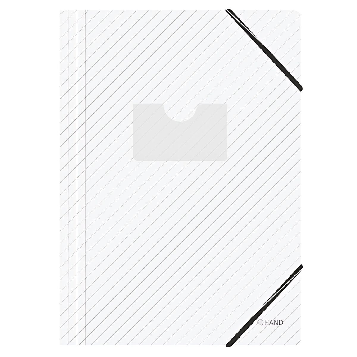 HAND - Pack 12 Carpetas Plástico Grueso Tamaño Oficio - SC