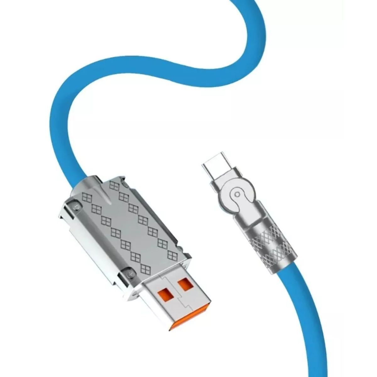 XUNDD - Cable de Carga USB C Flexible Giratorio 180° Android Carga Rápida