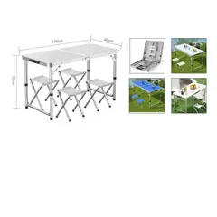 GENERICO - Mesa Plegable Con 4 Pisos