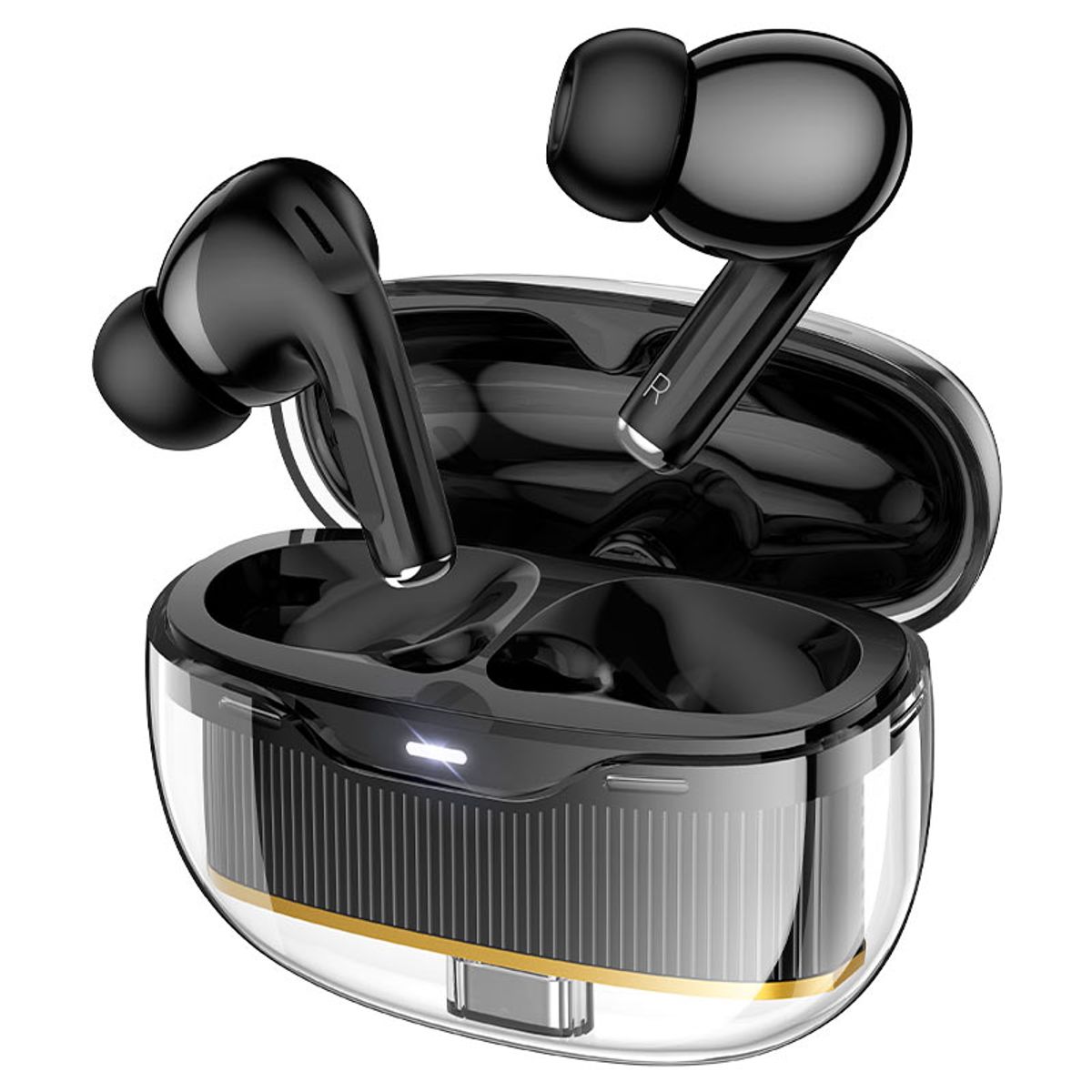 HOCO - Audifono inalambrico Hoco EW54 Crystal TWS negro