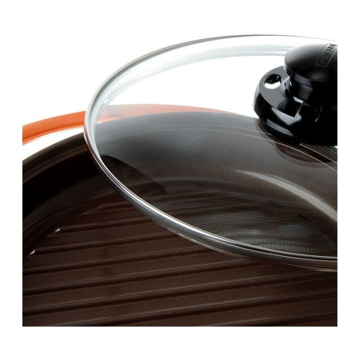 ROICHEN - Grill con Tapa 1,5lt Naranjo 26cm Roichen