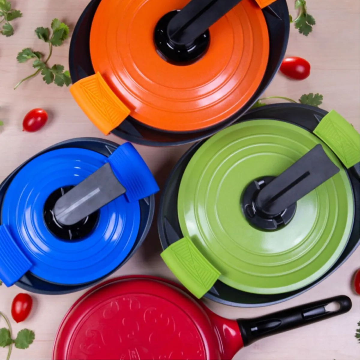 ROICHEN - Batería Cocina  7pzs Colores Premium Roichen