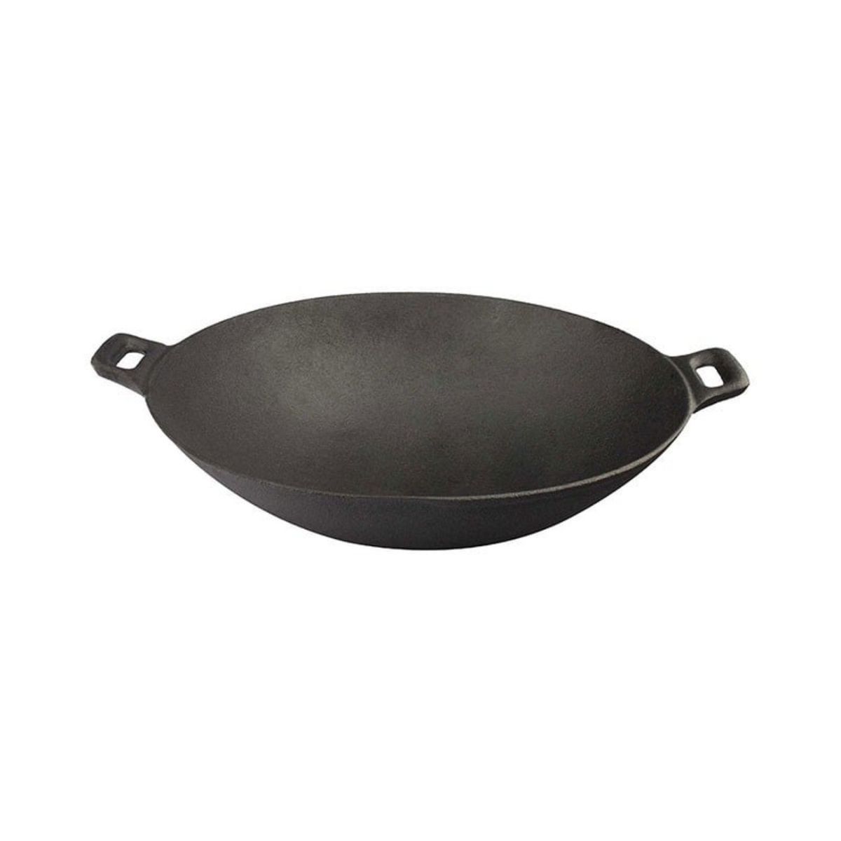 LUGANO - Wok con Asas de Fierro 30cm Negro Lugano