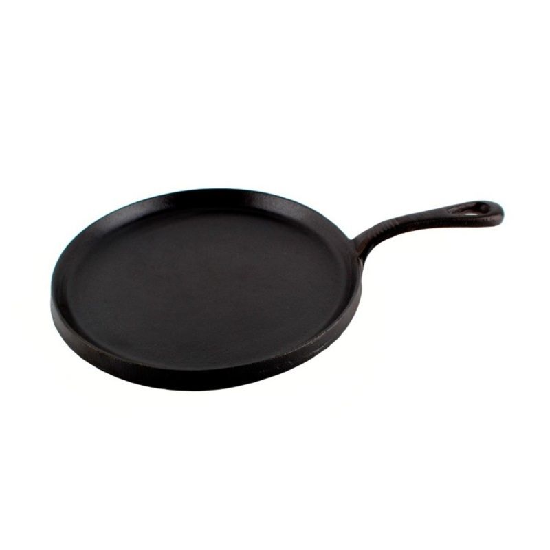 LUGANO - Sartén Fierro Plano 25cm Negro Lugano