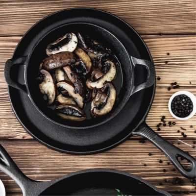 Imagen 2 del producto Sartén Fierro Plano 25cm Negro