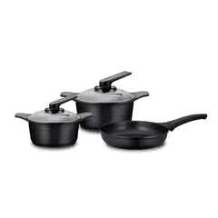 ROICHEN - Batería Cocina 5pzs Negro