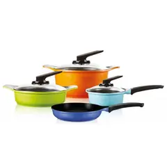 ROICHEN - Batería Cocina 7 piezas Natural Multicolor
