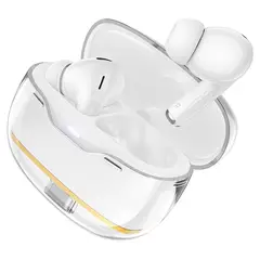 HOCO - Audifono inalambrico EW54 Crystal TWS blanco