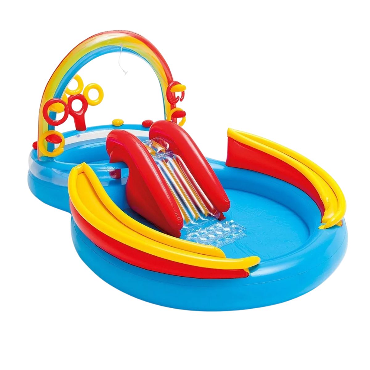 INTEX - Centro Juegos Inflable INTEX Arcoíris 297X193X135 CM 428L