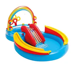 INTEX - Centro Juegos Inflable Arcoíris 297X193X135 CM 428L