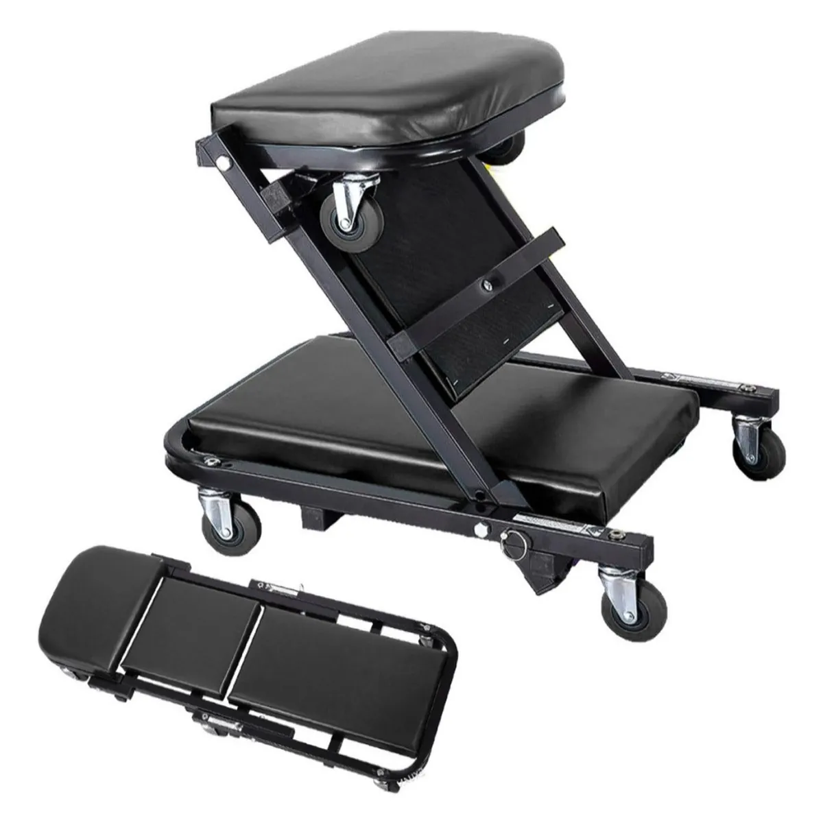 MUNDO MAGIA - Camilla Para Mecánicos De 36 Pulgadas 150 kg 6 Ruedas