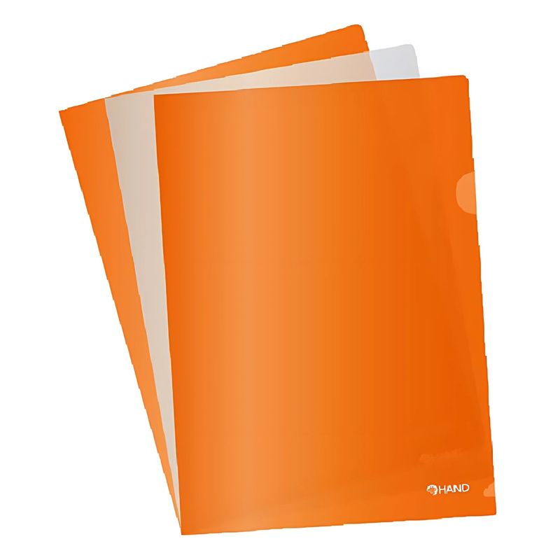 HAND - Pack 20 Carpetas Presentación Color Transparente A4 - SC