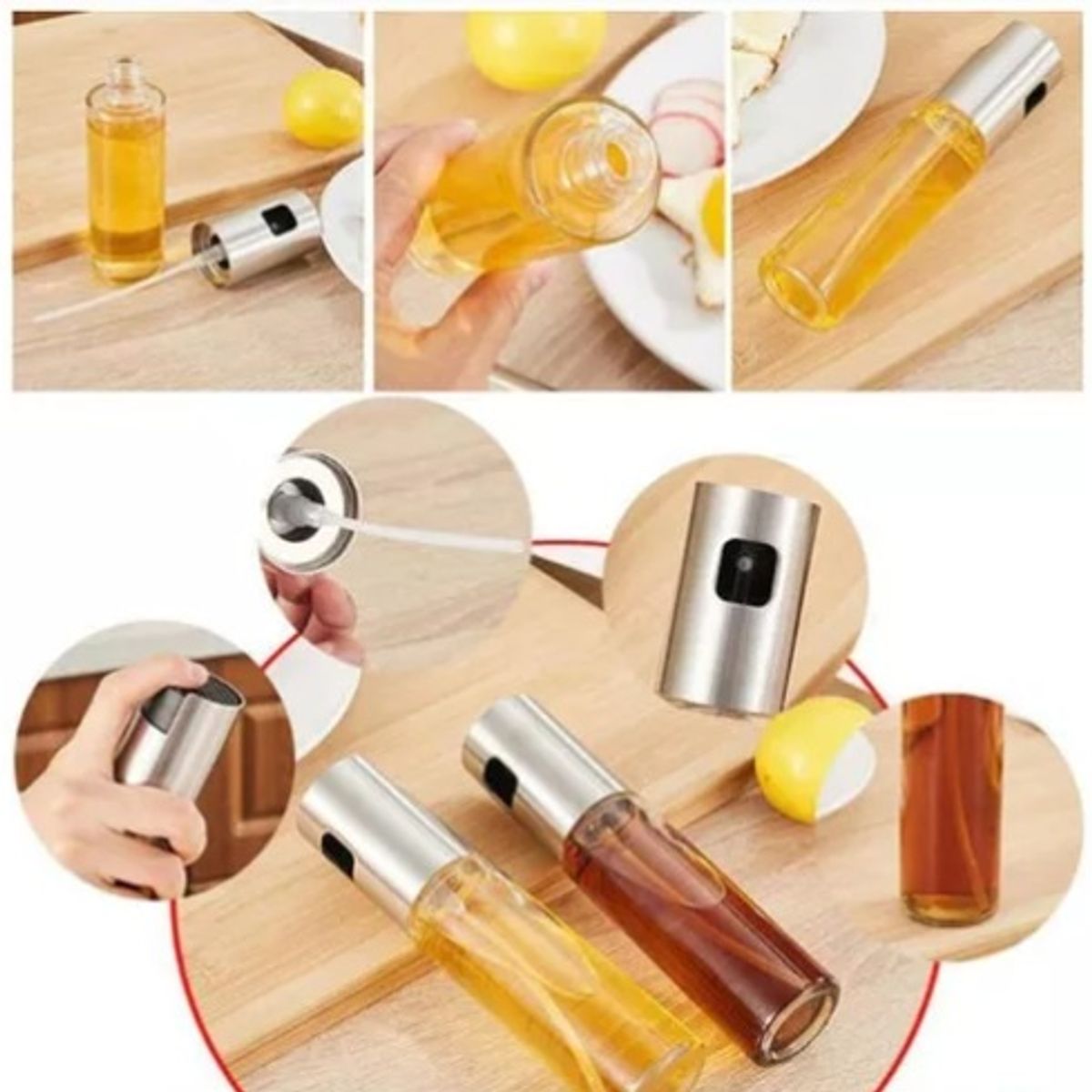 GENERICO - Dispensador Aceite Vinagre  Botella Roceador Pulverizador