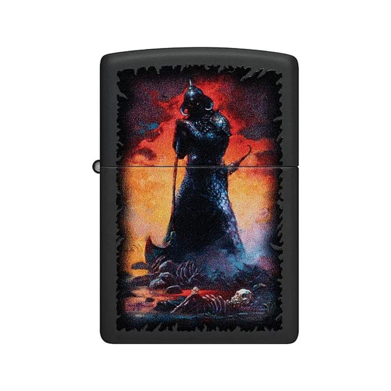 ZIPPO - Encendedor Zippo Frank Frazetta Death Dealer Negro ZP48555