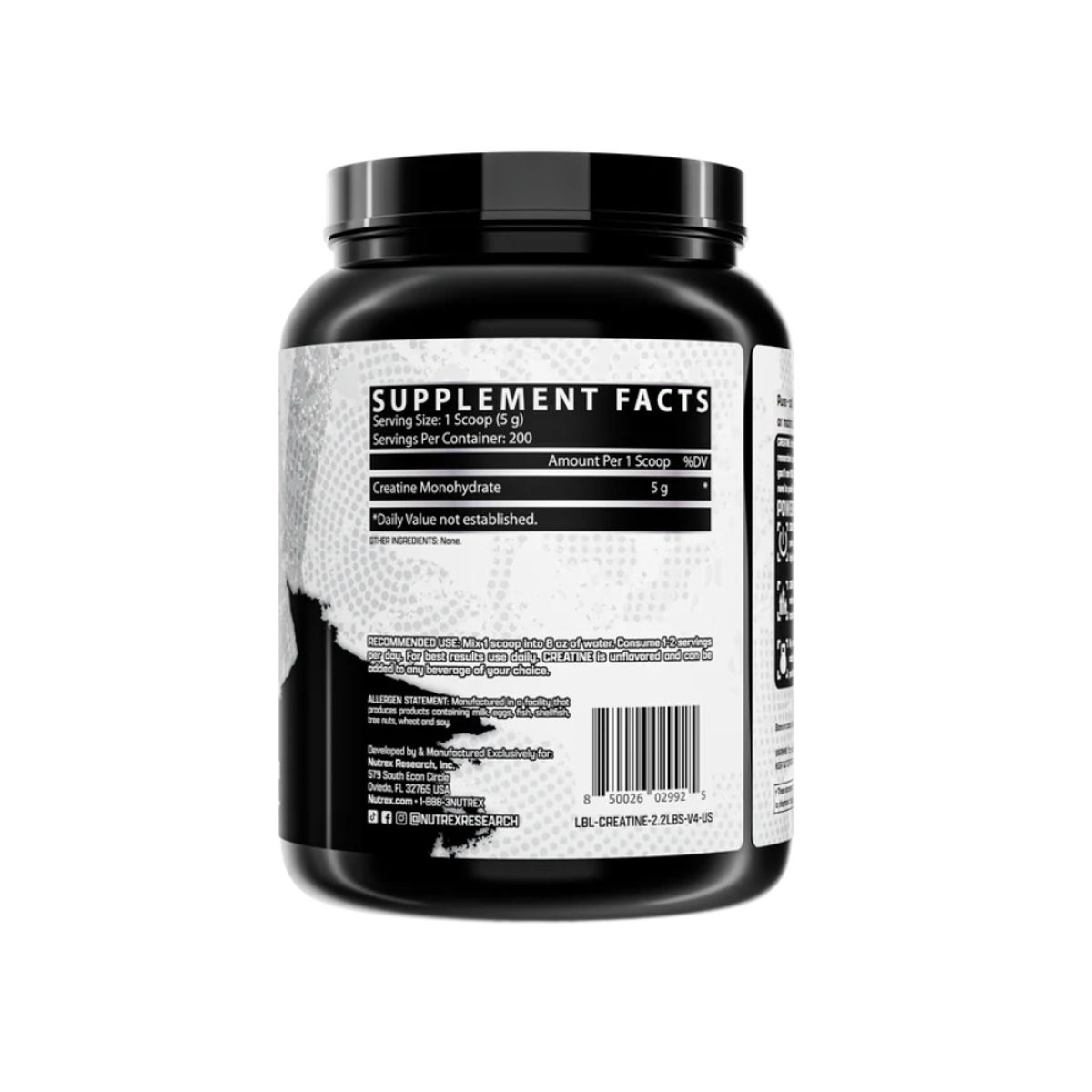 NUTREX RESEARCH - Creatina Monohidratada 1kg Nutrex