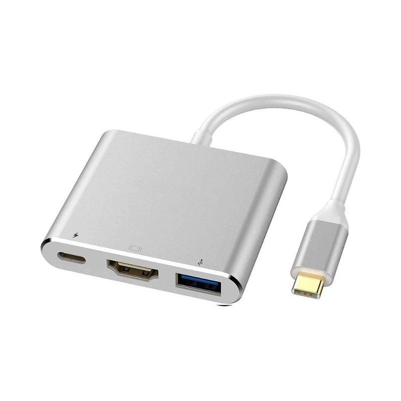 BAZUCA - Adaptador Usb C A Hdmi 4k Con Usb Carga Thunderbolt Macbook
