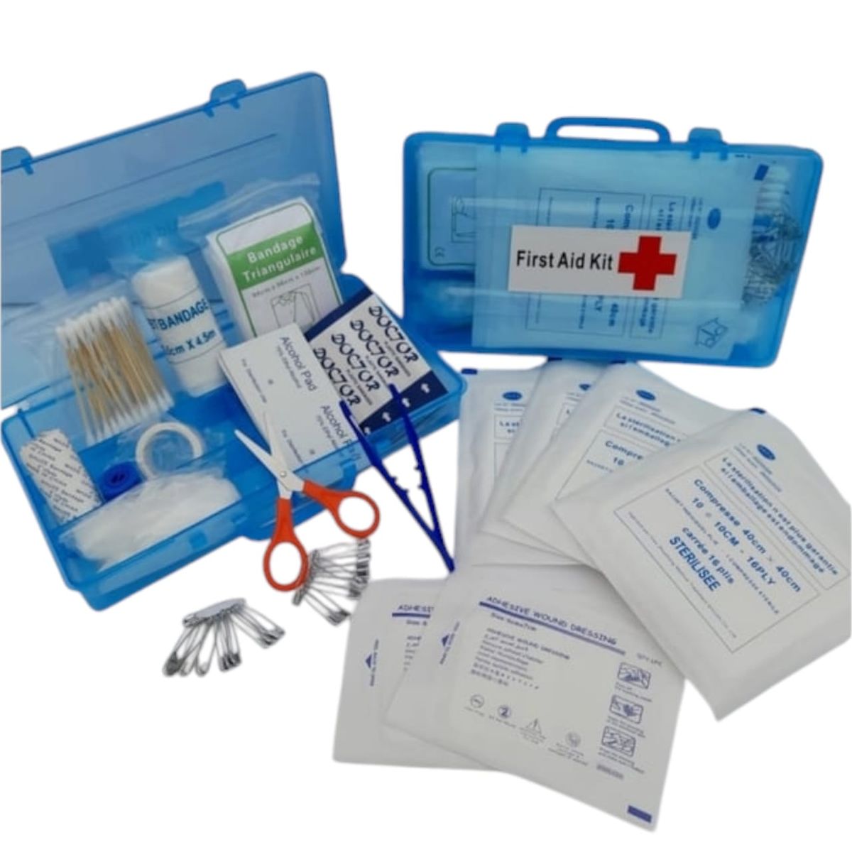 GENERICO - Botiquín Primeros Auxilios Caja Portátil Rosa