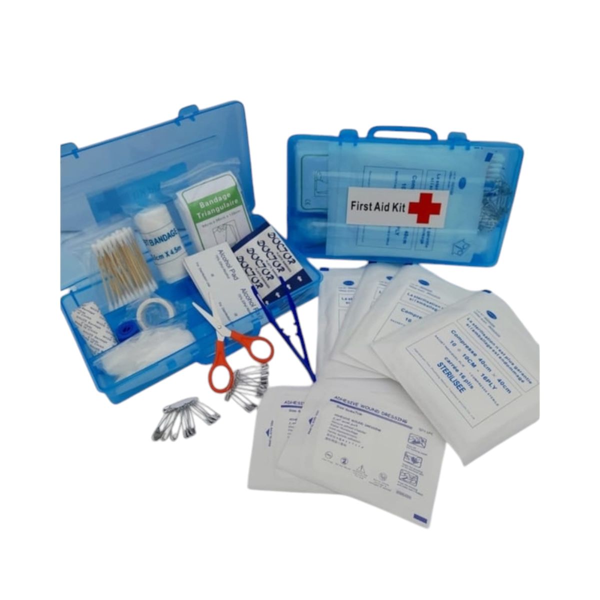 GENERICO - Botiquín Primeros Auxilios Caja Portátil Rosa