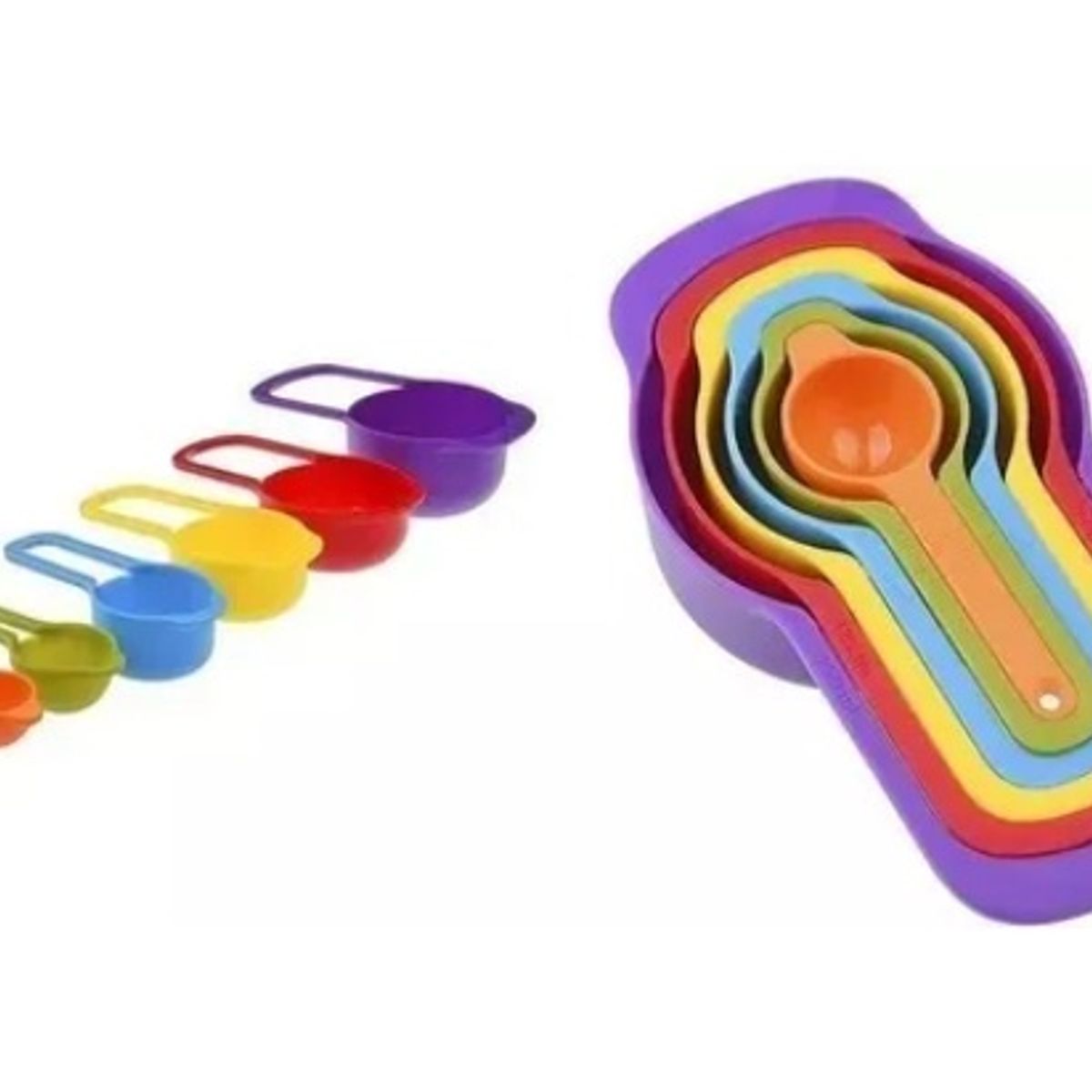 CM - Set cuchara medidora gramos taza medidora 6 Pza color surtidos