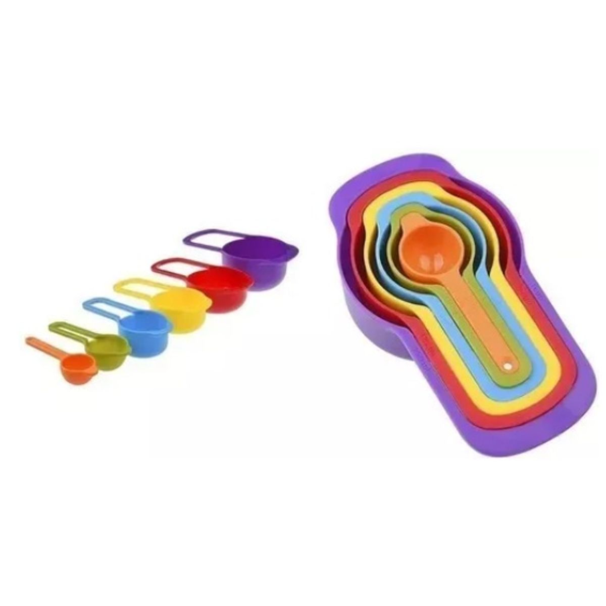 CM - Set cuchara medidora gramos taza medidora 6 Pza color surtidos