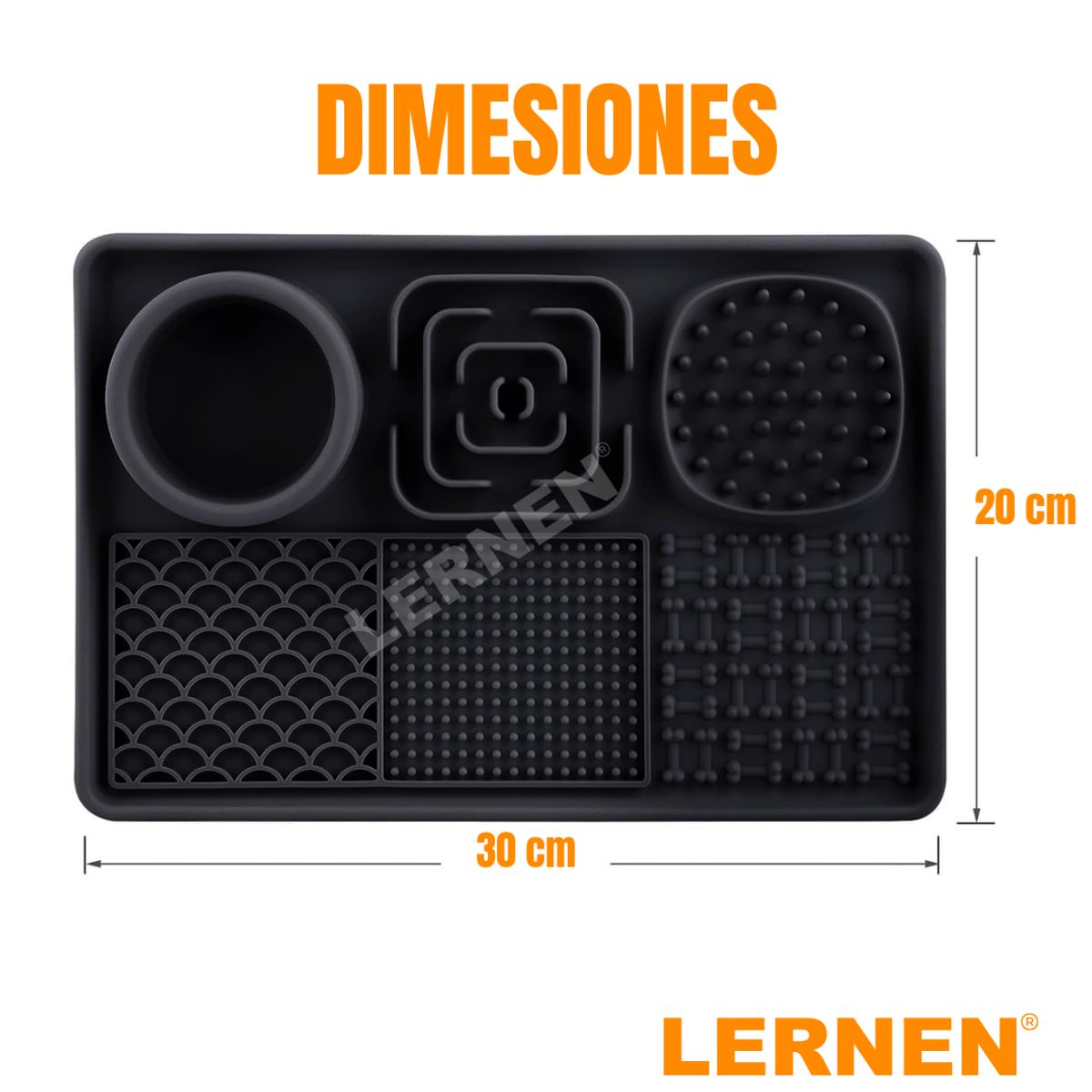 LERNEN - Lickmat 6 en 1 para mascotas