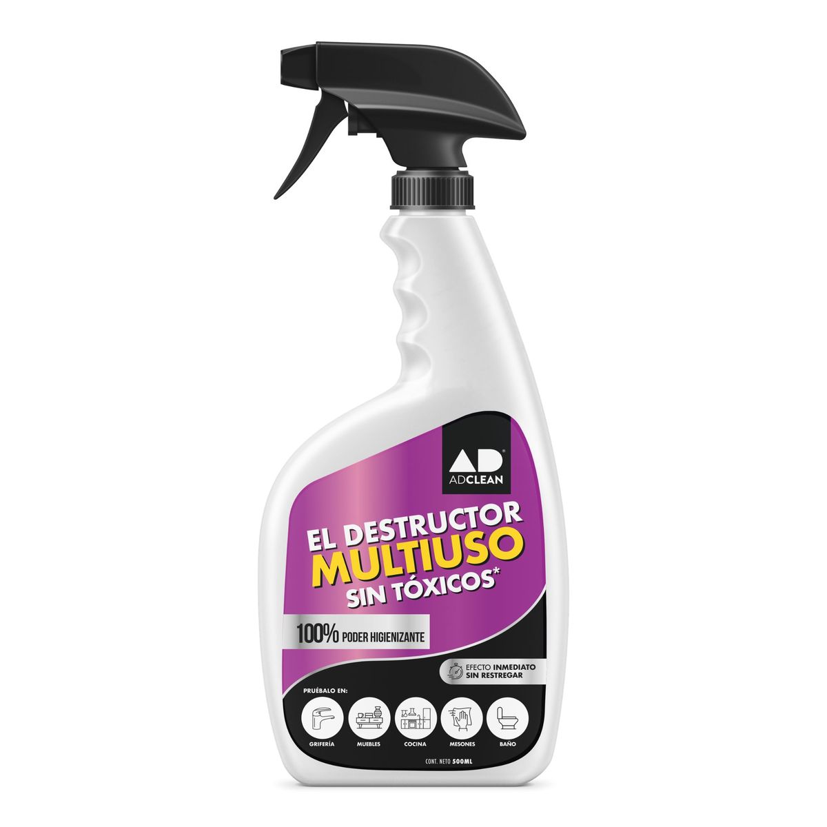 ADCLEAN - Limpiador Multiuso Higienizante Adclean 500 Ml