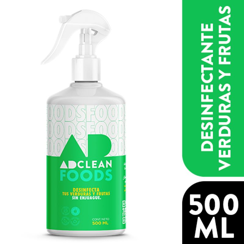 ADCLEAN - Desinfectante Alimentos Sin Enjuague Adclean 500 Ml