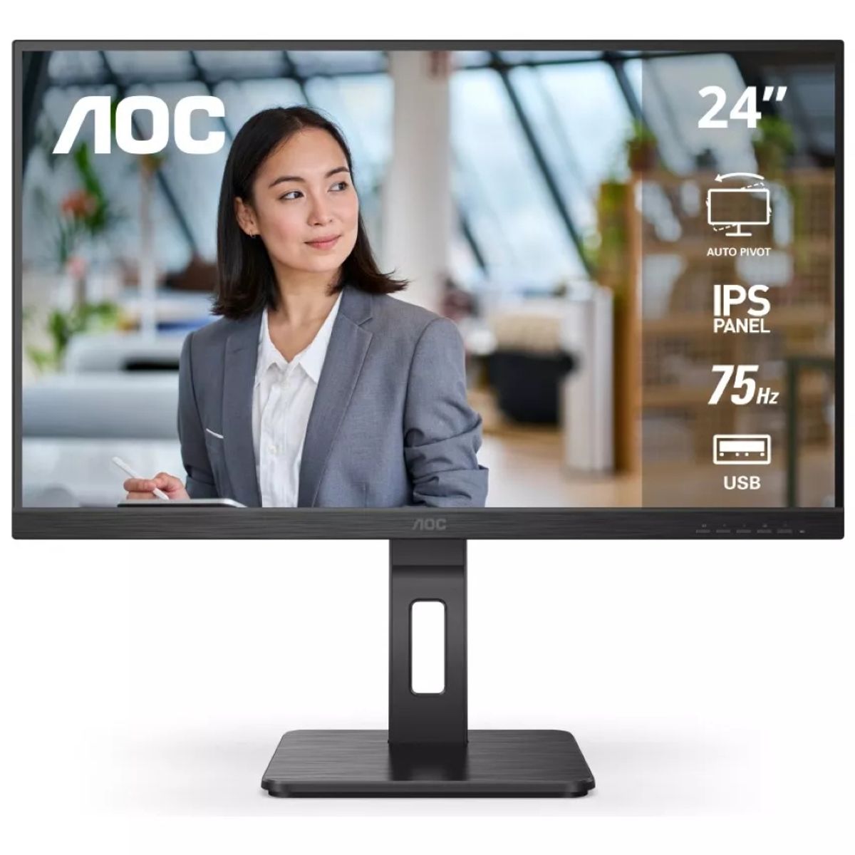AOC - Monitor AOC 24P2U 28 FHD IPS PIVOT