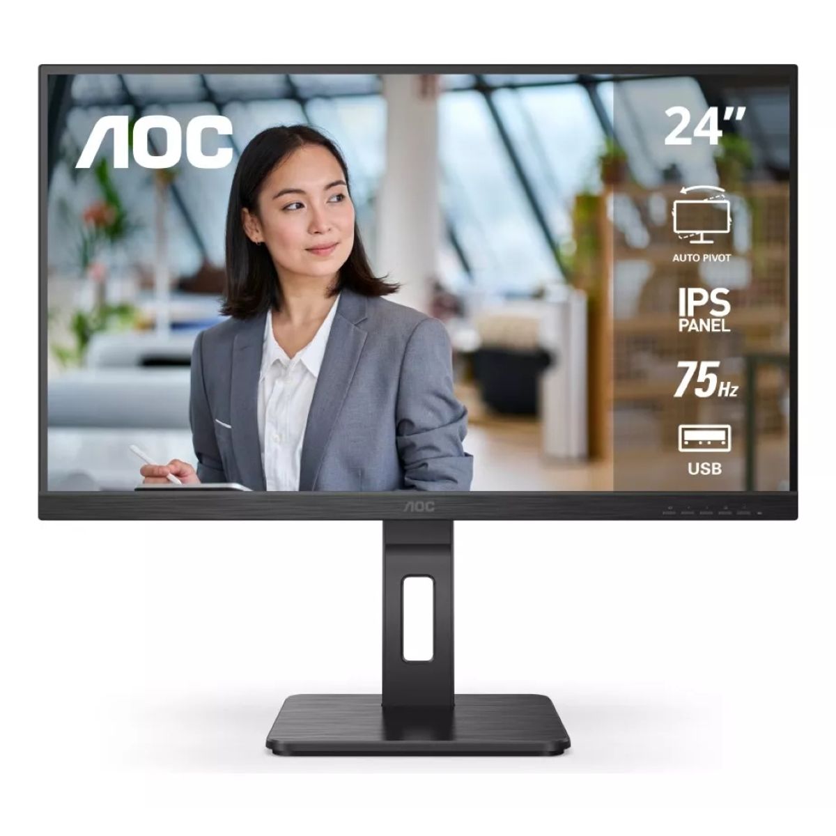 AOC - Monitor AOC 24P2U 28 FHD IPS PIVOT