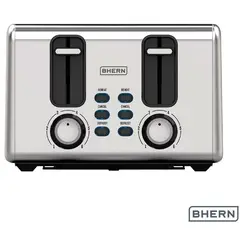 BHERN - Tostador Eléctrico Acero Inoxidable 4 1 un