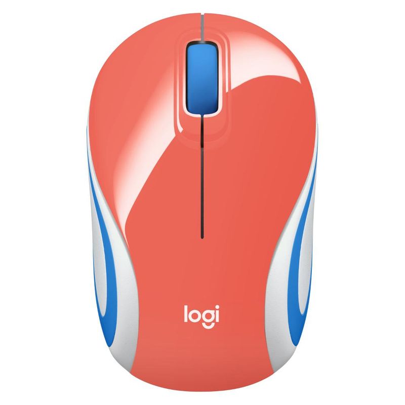 LOGITECH - Mouse Mini Logitech M187 Inalámbrico Coral
