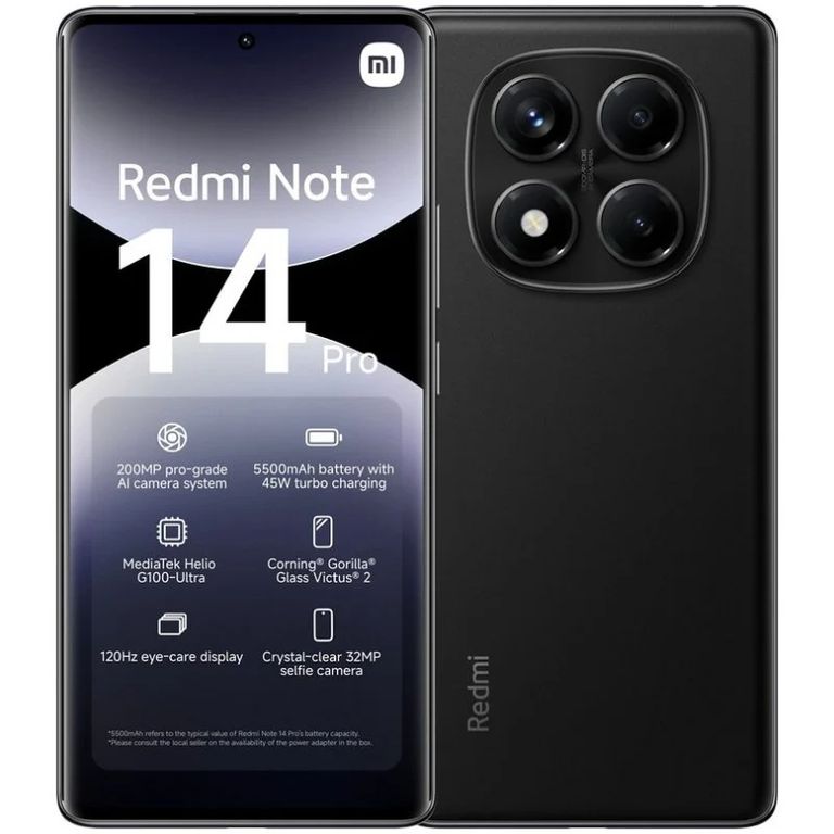 Redmi Note 14 Pro 8GB RAM+ 256GB Memoria - Midnight Black