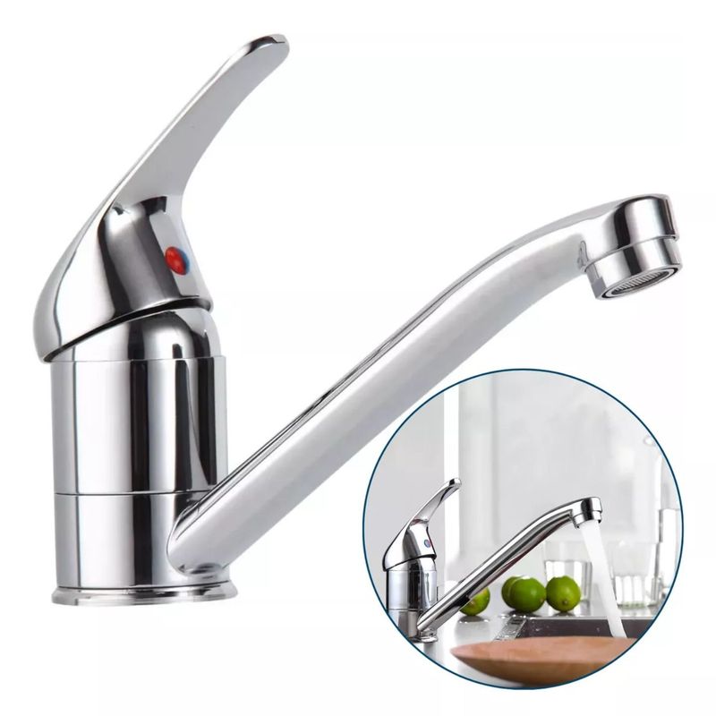 GENERICO - Llave Monomando Lavamanos Metalica Con Accesorios Ferretools