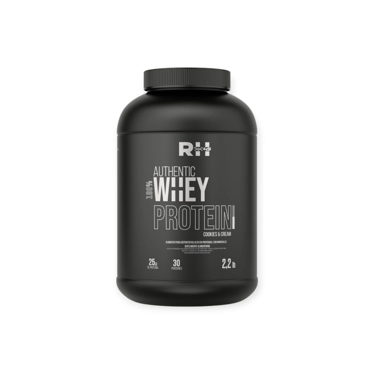 RH45 - PROTEINA AUTHENTIC 100% WHEY PROTEIN 30 SV - RH45 - COOKIES AND CREAM.