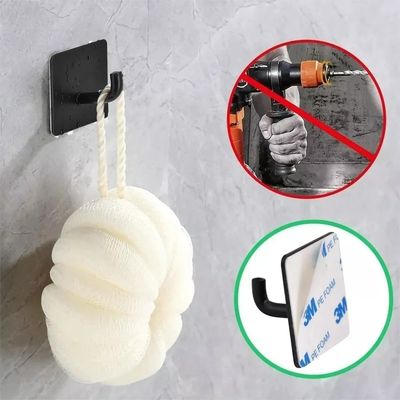 Imagen 2 del producto Porta Papel Higienico 304 Inoxidable Negro 4 Gancho De Ropa