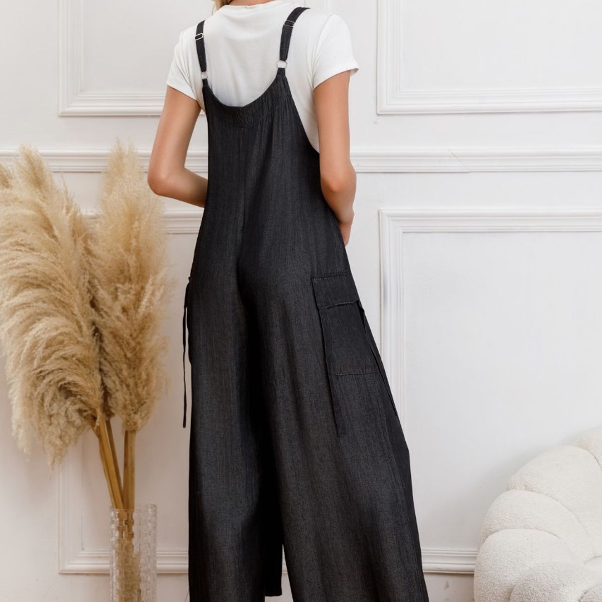 LIKE SHOP - Enterito Mujer Tipo Jardinera Cargo Premium Algodón 3321