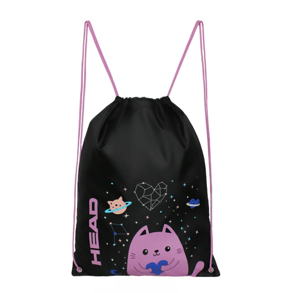 HEAD - Pack Top Escolar Mujer Space Cat Negro Head