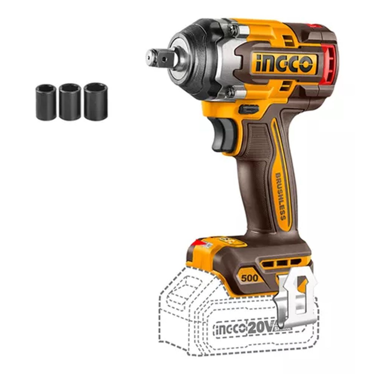 INGCO - Taladro Pistola Llave Impacto 20v Ingco Ciwli20501