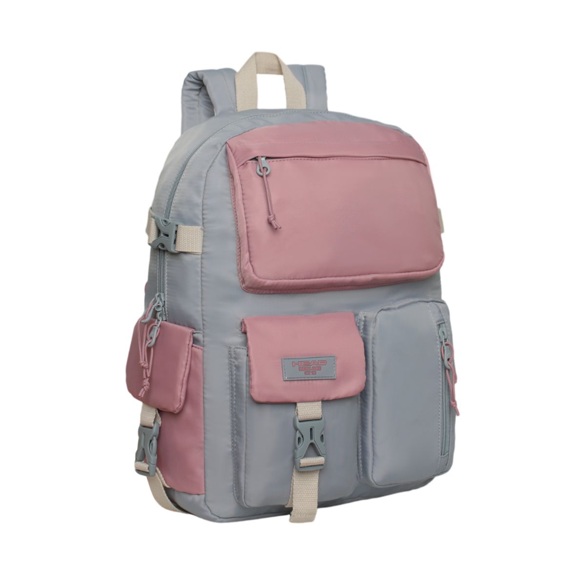 HEAD - Mochila Mujer Escalade Kawaii Color Block Gris Head