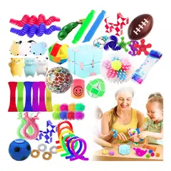 MUNDO MAGIA - Set 55 Fidget Toy Juguete Sensorial Anti Estrés Para Niños