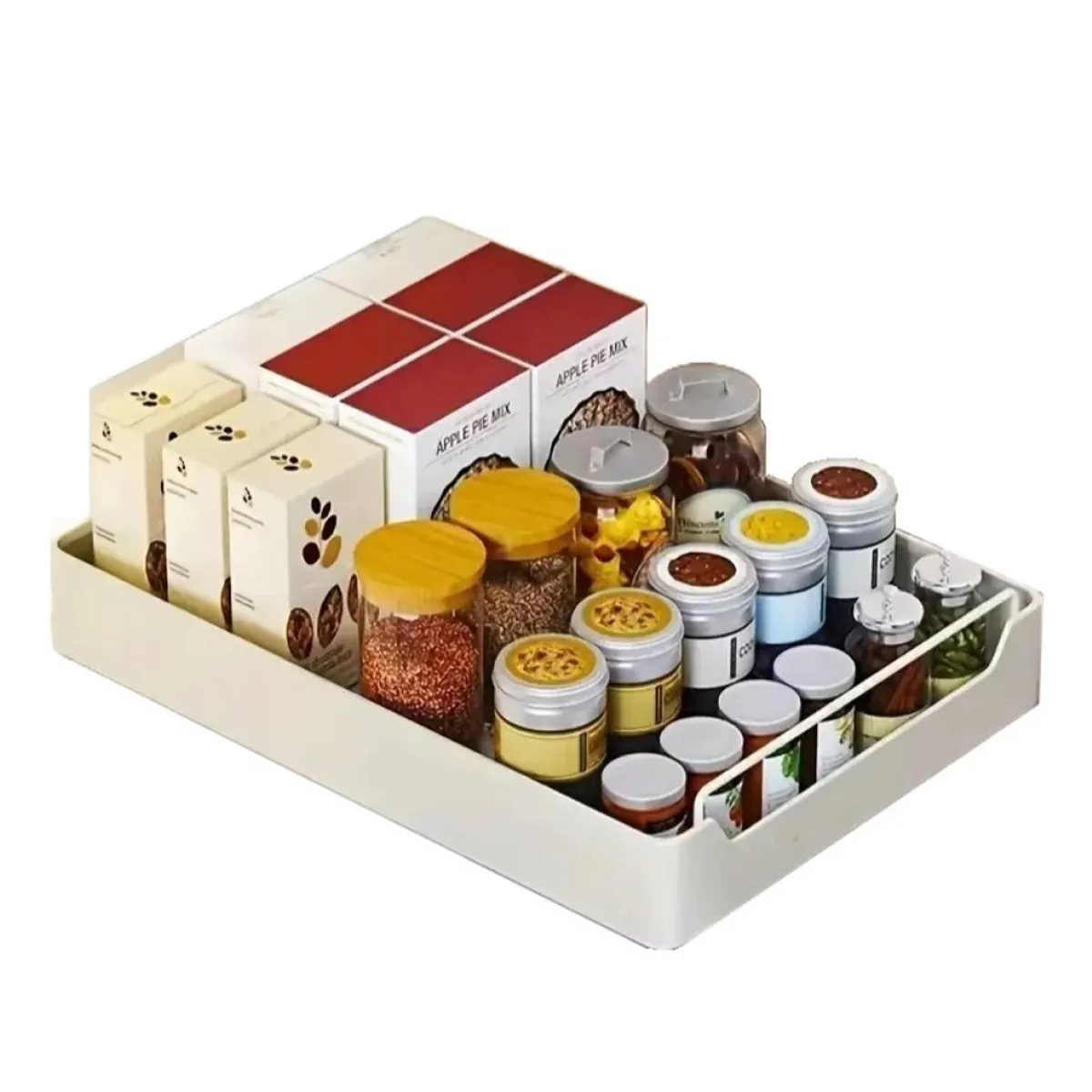 MUNDO MAGIA - Organizador De Cocina Repisa Extraíble Bandeja Desplegable