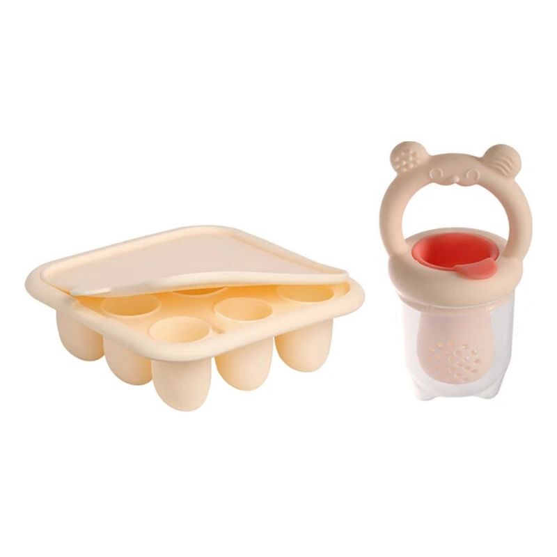 GENERICO - Set Molde Helado Con Chupete Mordedor