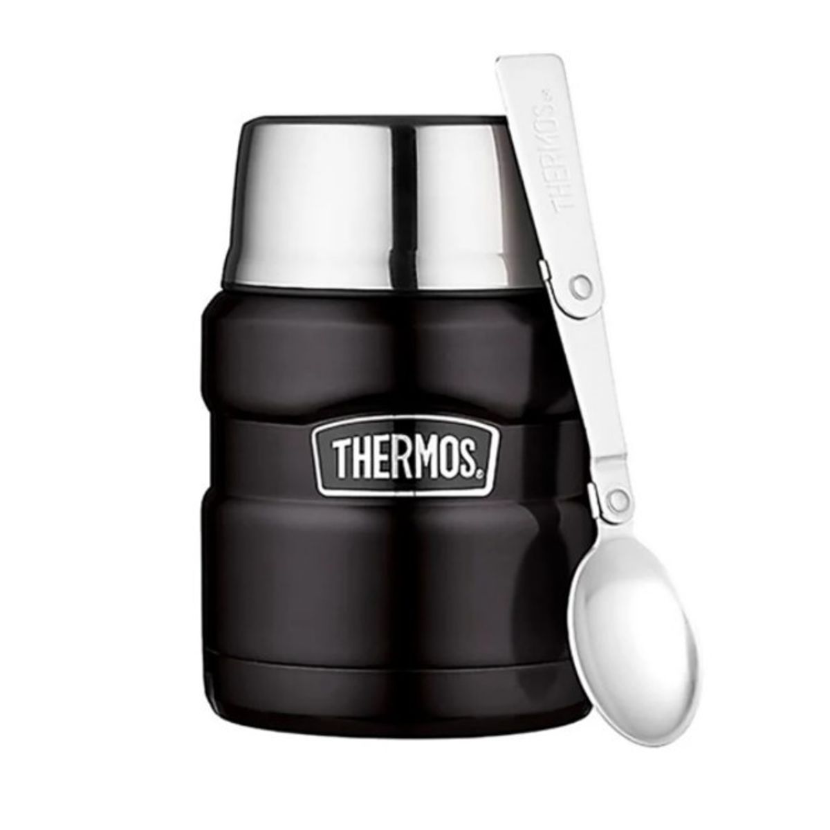 THERMOS - TERMO COMIDA AC INOX 470 ML KING THERMOS- negro