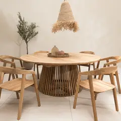 AMOBLE - Mesa De Comedor Holm Natural Amoblé