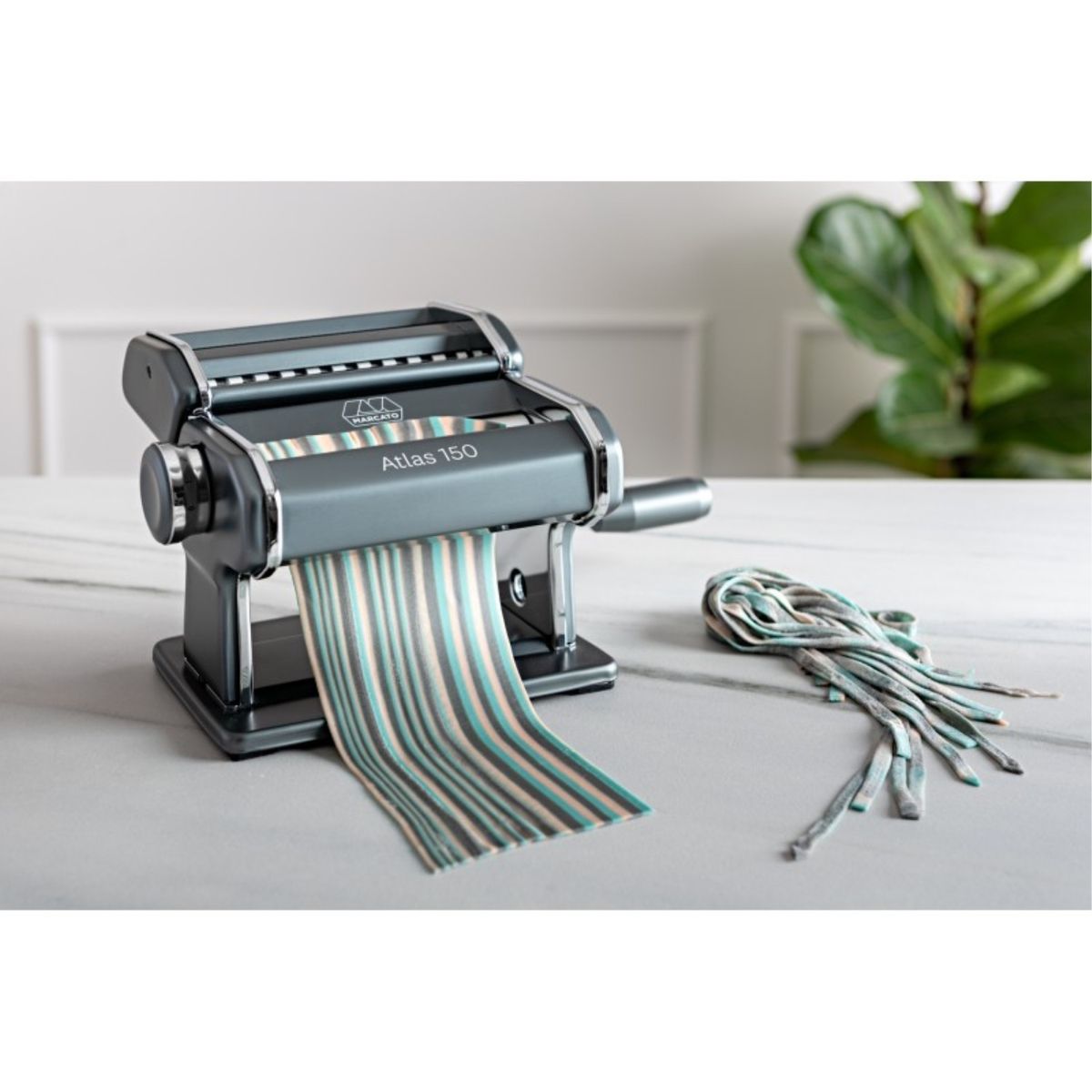 MARCATO - Máquina para Pastas Atlas 150 Powder Acero Gris Marcato