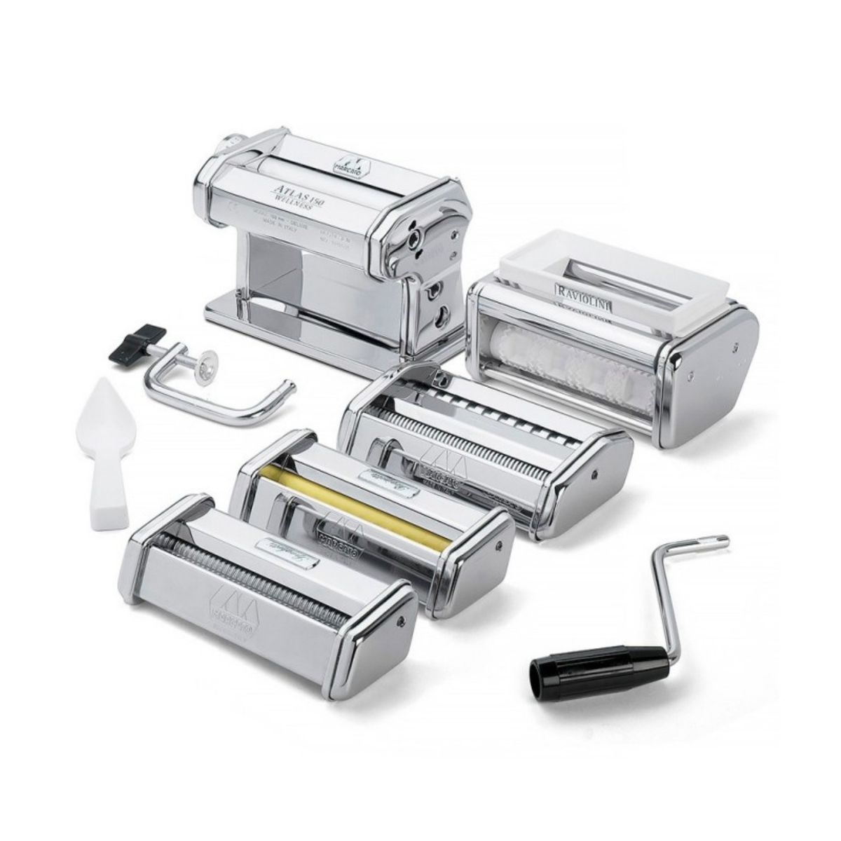 MARCATO - Máquina Multi Pasta 6 Tipos de Pasta Atlas 150 Acero Marcato
