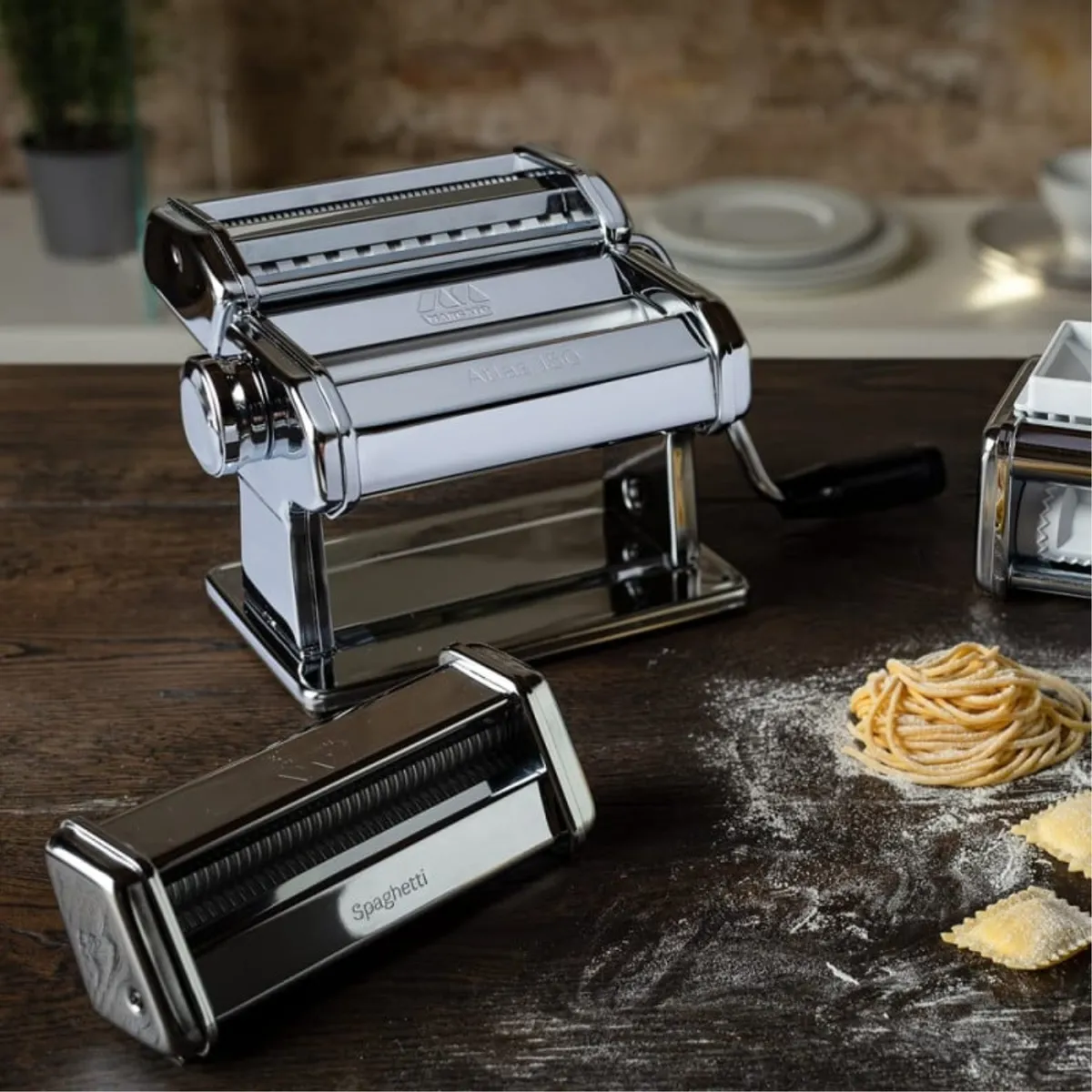 MARCATO - Máquina Pastas 5 Tipos Atlas 150 Acero Marcato