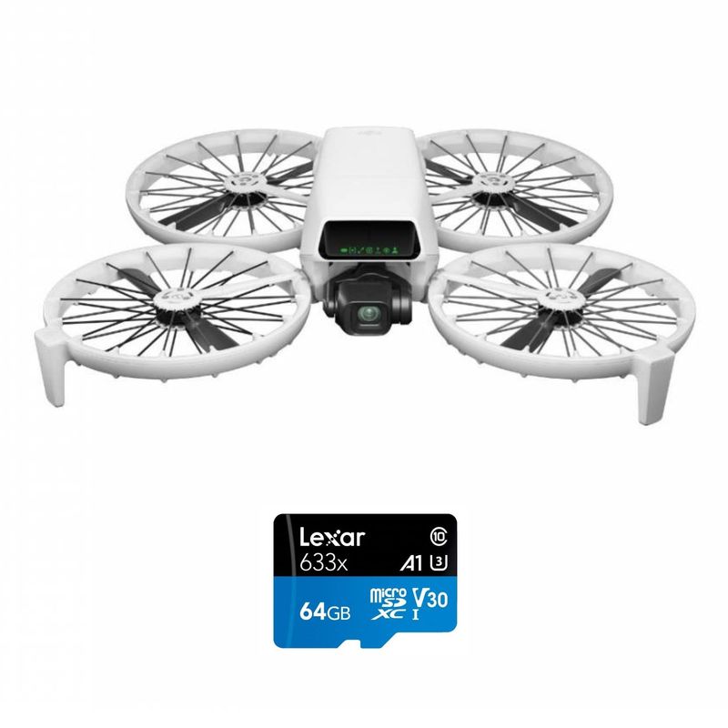DJI - Drone DJI Flip Fly More Combo RC 2 + Tarjeta de memoria 64GB